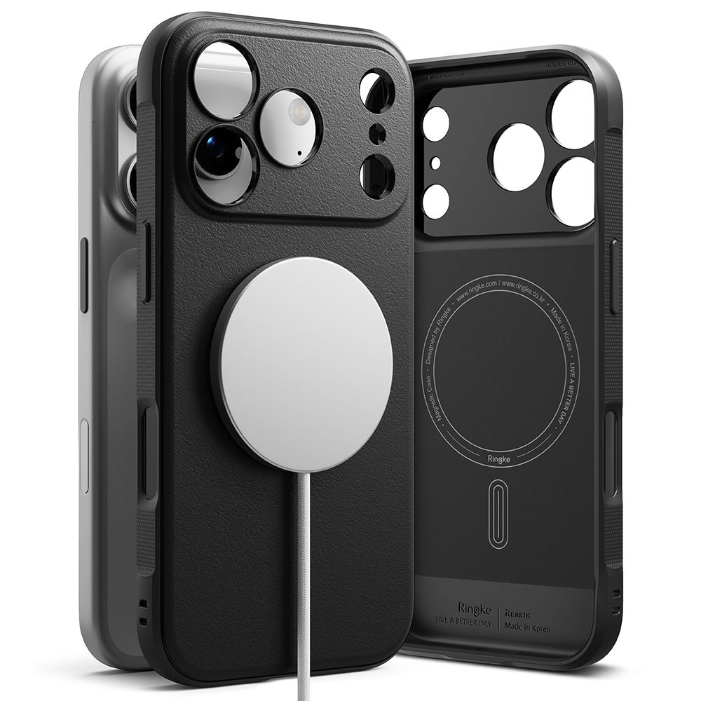 Ringke Onyx Magnetic MagSafe Ümbris jaoks iPhone 17 Pro - Must