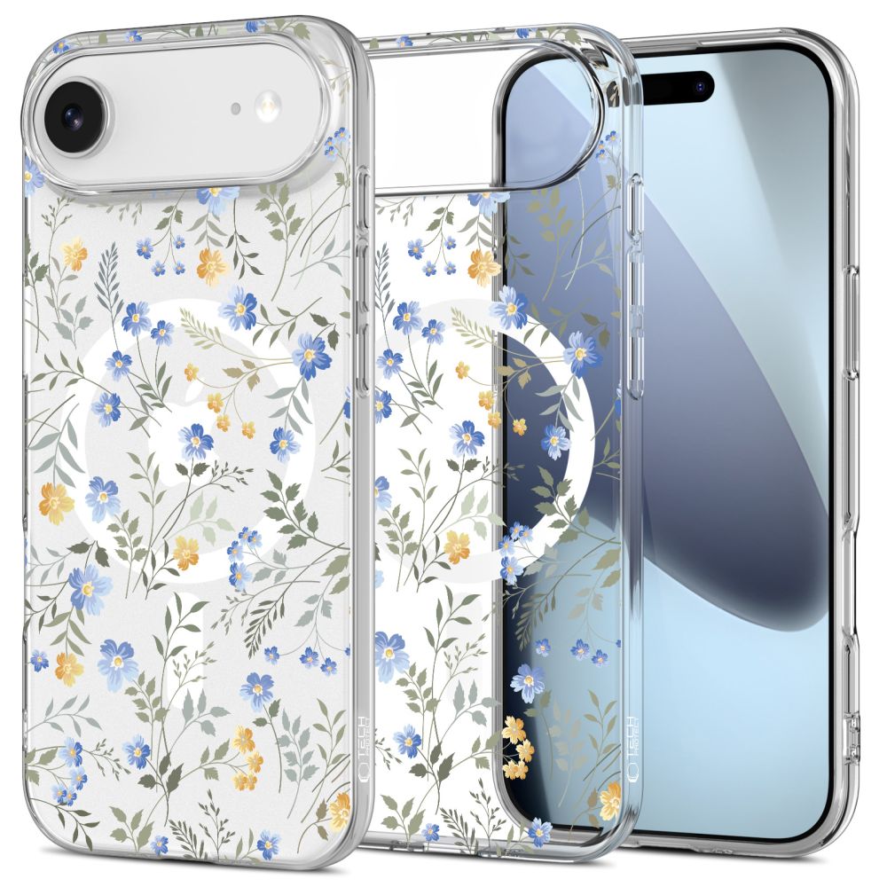 Tech-Protect FlexAir MagSafe Ümbris jaoks iPhone 17 Air - Daisies with Leaves
