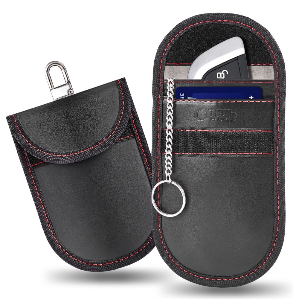 Tech-Protect KLR100 RFID Ümbris - Must and Punane