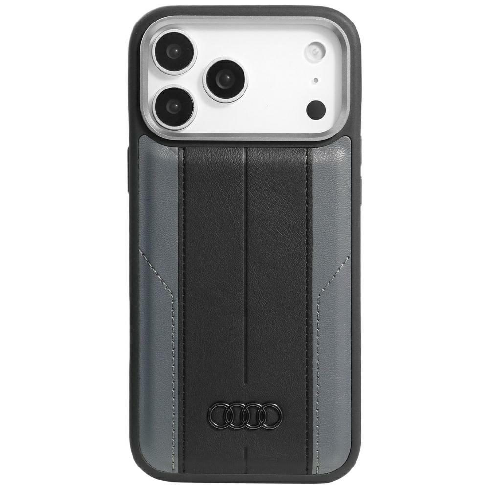 Audi A6 Synthetic Leather MagSafe Ümbris jaoks iPhone 17 Pro Max - Must