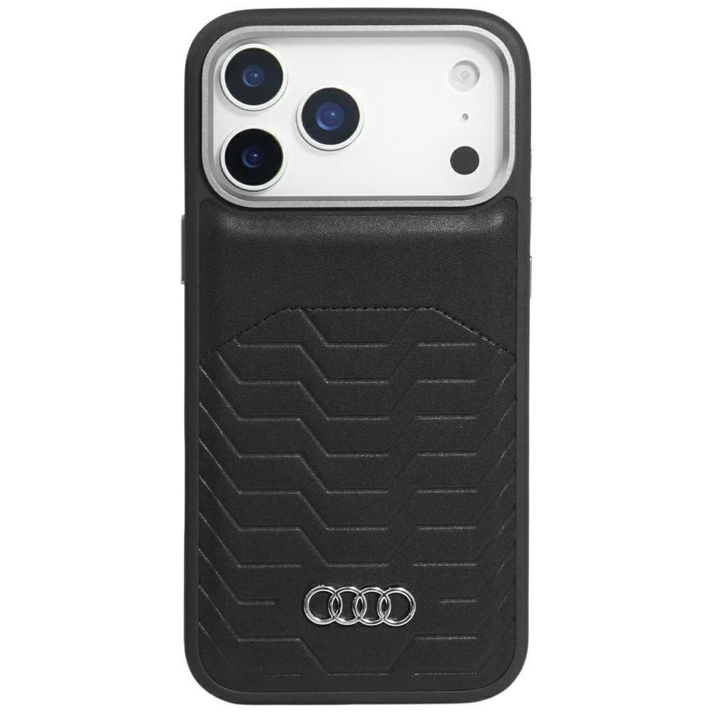 Audi GT Synthetic Leather MagSafe ümbris jaoks iPhone 17 Pro - must