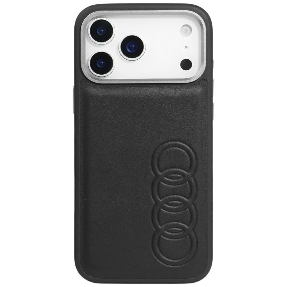 Audi TT Synthetic Leather MagSafe ümbris jaoks iPhone 17 Pro - must