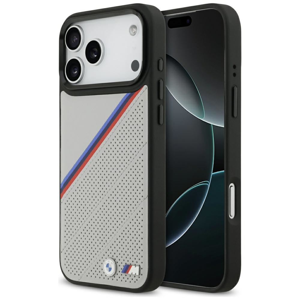 BMW M Tricolor Metal Logo MagSafe Ümbris jaoks iPhone 17 Pro Max - Hall