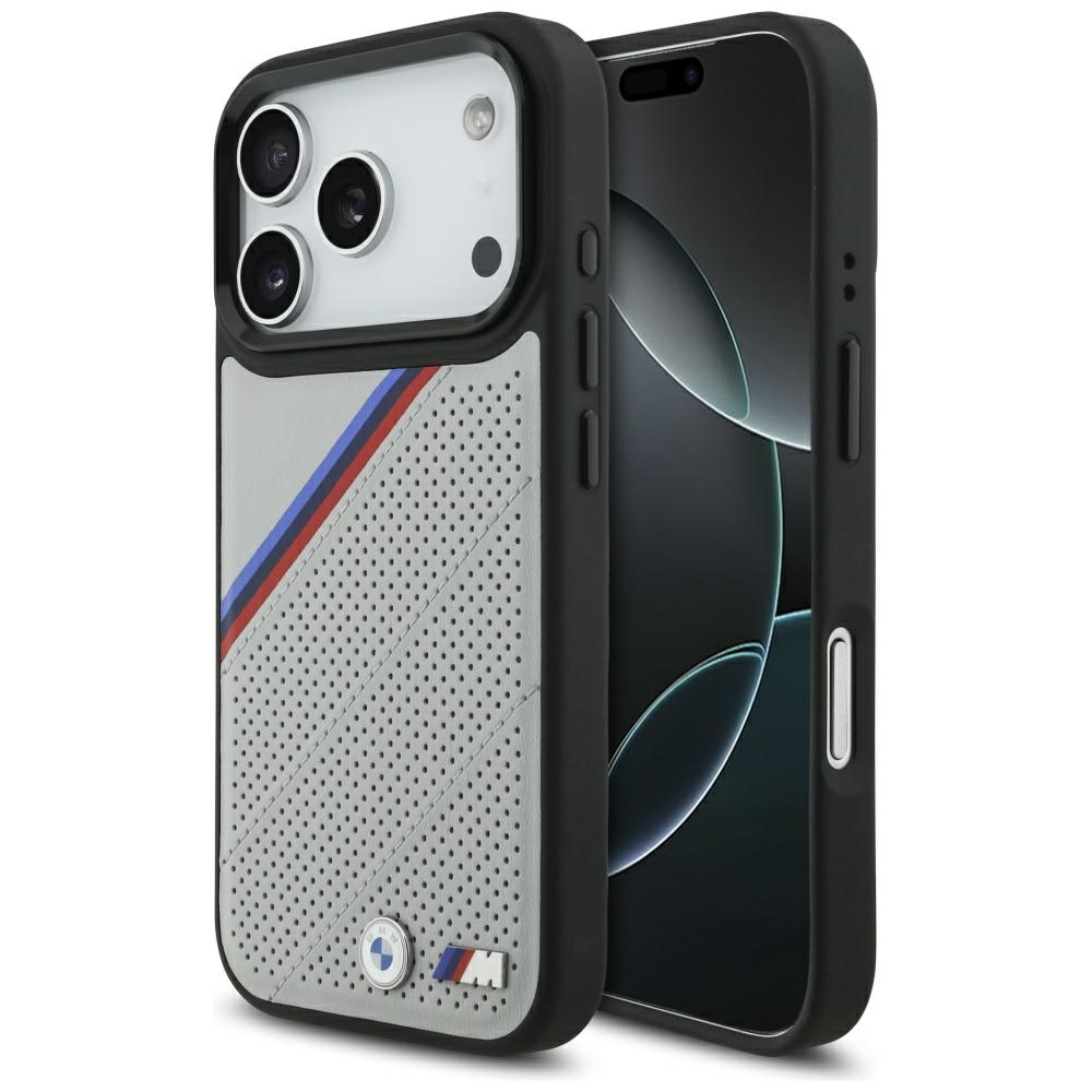BMW M Tricolor Metal Logo MagSafe Ümbris jaoks iPhone 17 Pro - Hall