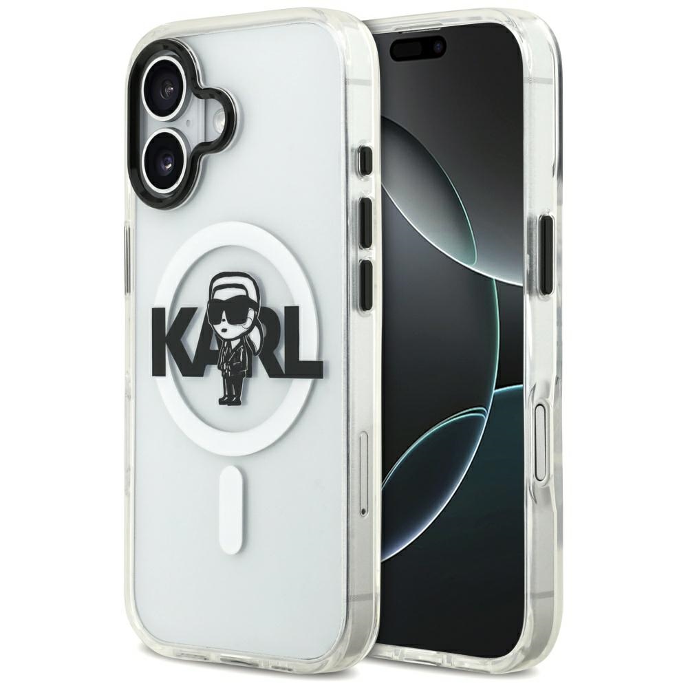Karl Lagerfeld IML Karl Sketch Logo MagSafe Ümbris jaoks iPhone 17 - Läbipaistev