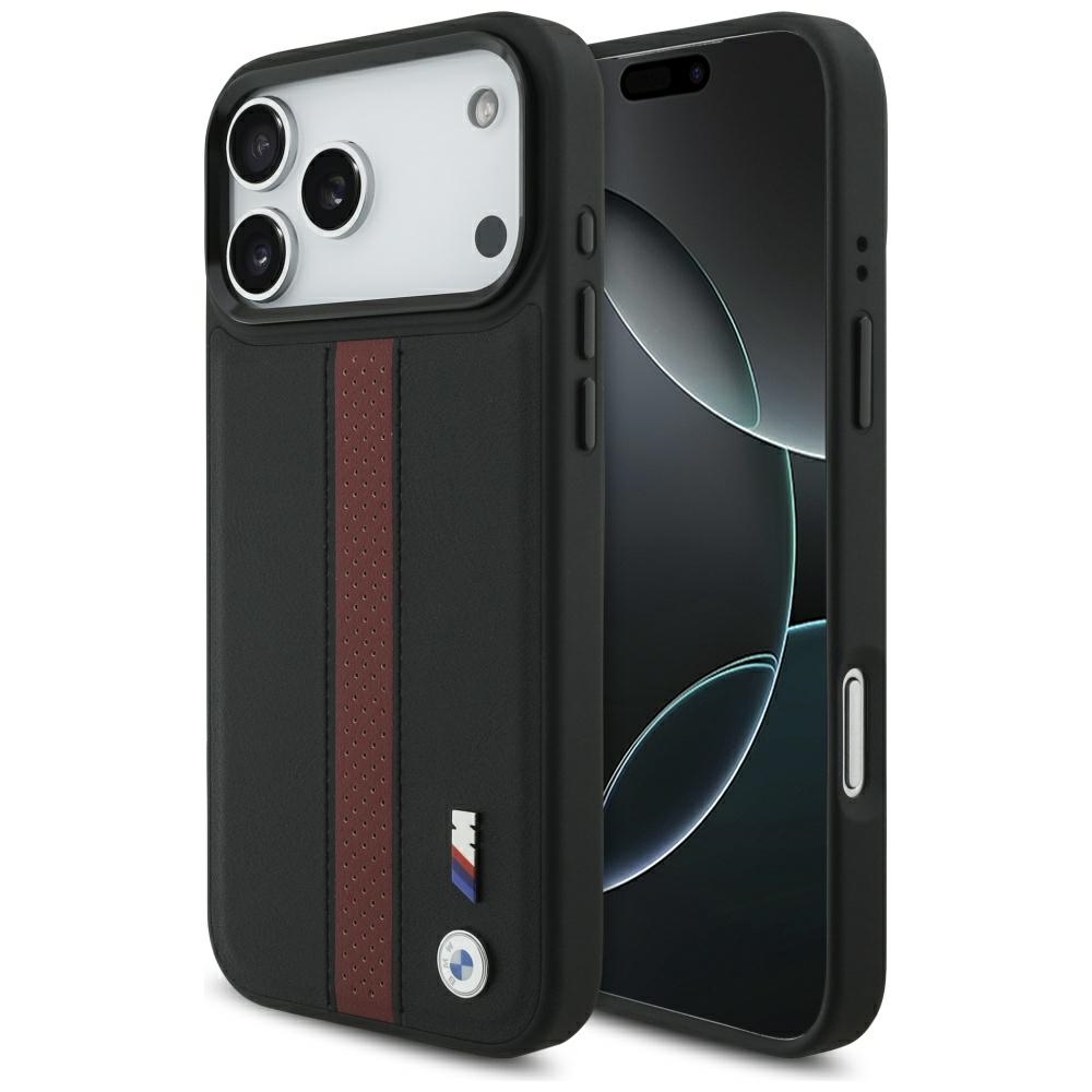 BMW M Perforated Stripe Logo MagSafe Ümbris jaoks iPhone 17 Pro Max - Punane
