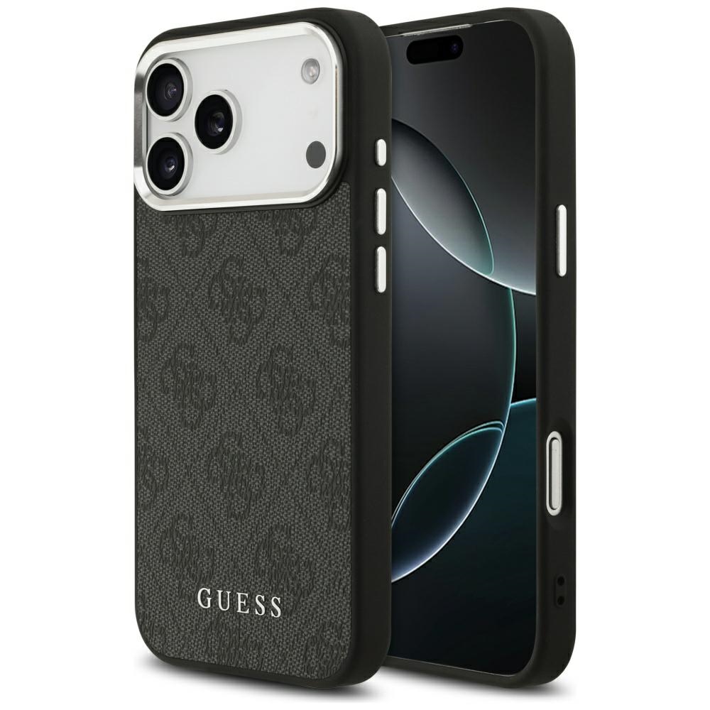 Guess 4G Classic Logo MagSafe ümbris jaoks iPhone 17 Pro Max - must
