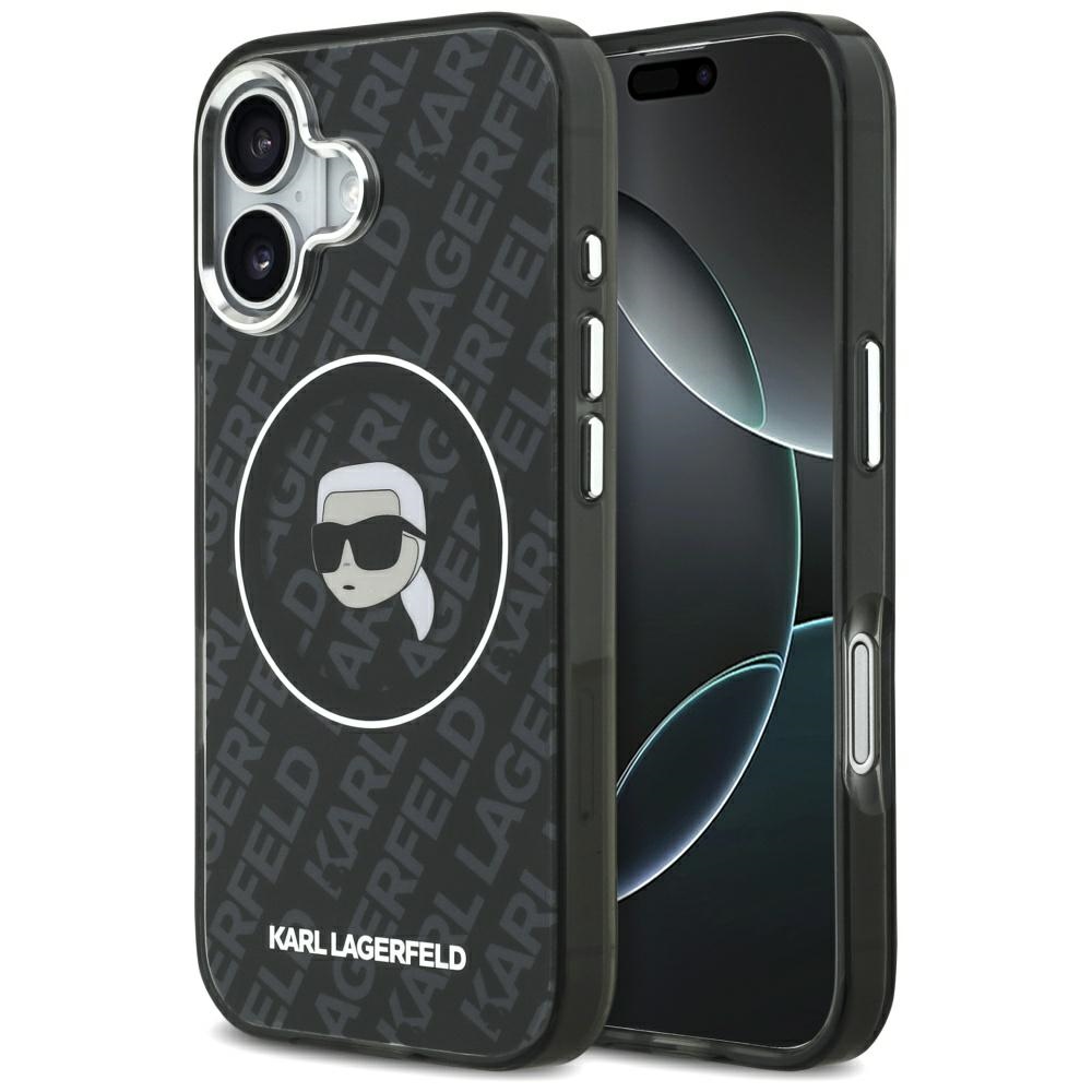Karl Lagerfeld IML Karl Head Logo MagSafe Ümbris jaoks iPhone 17 - Must
