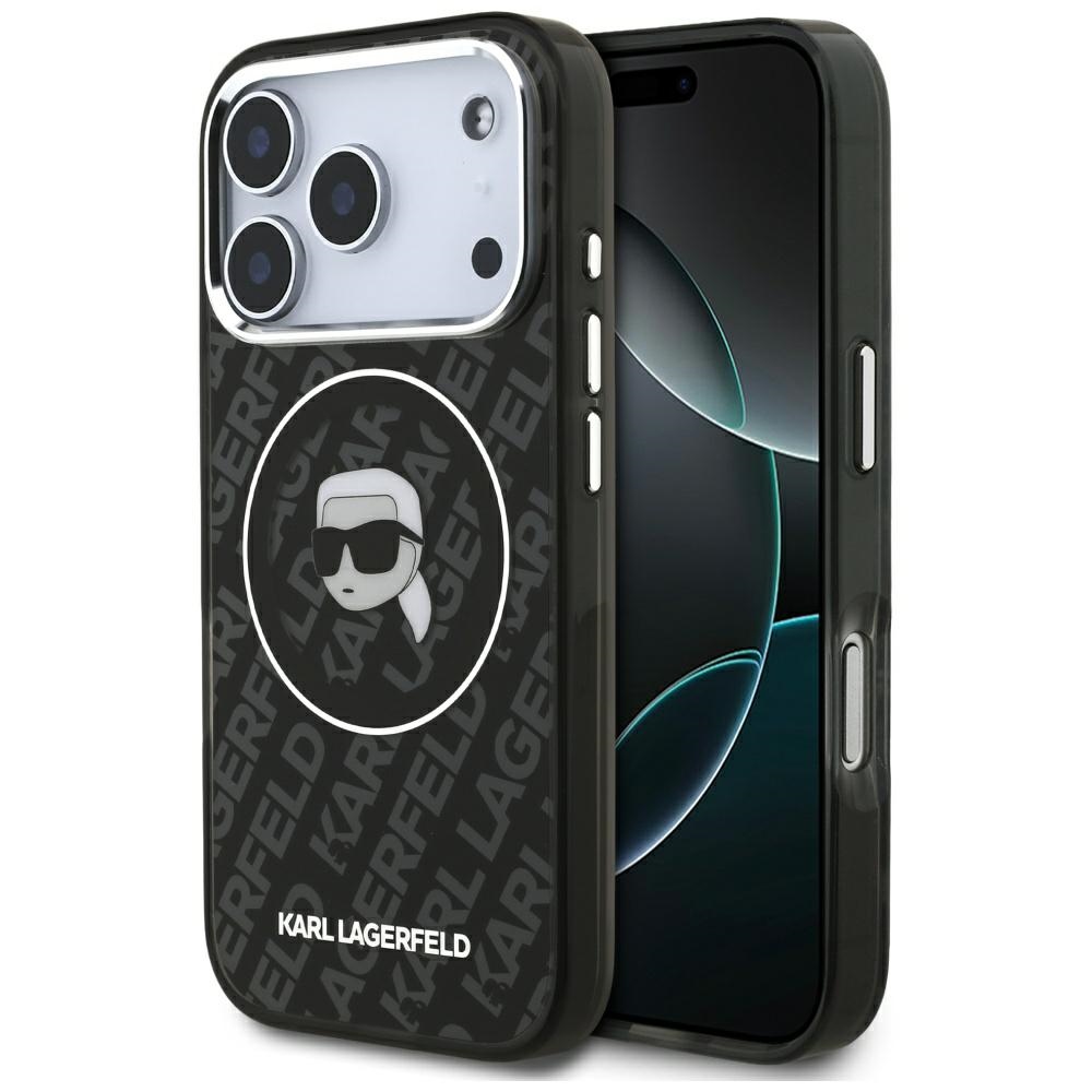 Karl Lagerfeld IML Karl Head Logo MagSafe Ümbris jaoks iPhone 17 Pro - Must