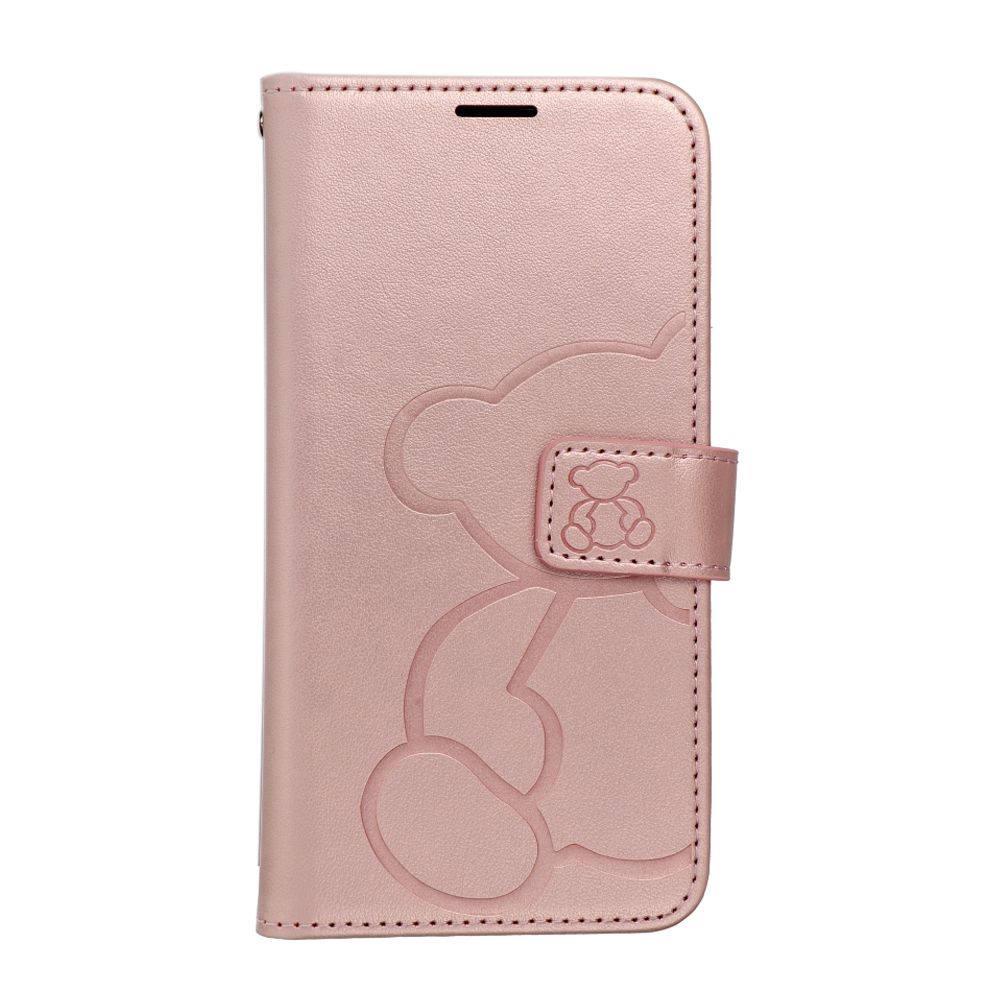 MEZZO Book ümbris jaoks SAMSUNG S25 Edge teddy bear rose kuldne