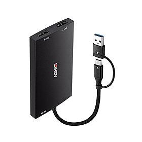 Konverter USB-C/A HDMI-ks 43430 Lindy