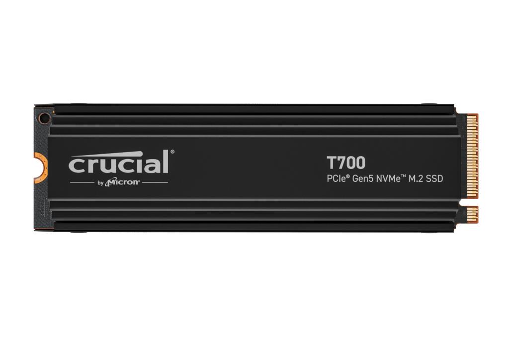SSD ketas CRUCIAL T700 2TB M.2 PCIe Gen5 NVMe TLC kirjutamine 11800 MB/s lugemine 12400 MB/s