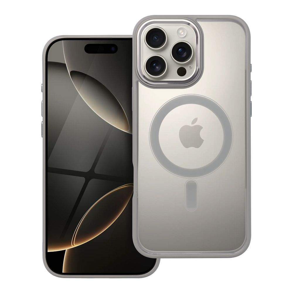 Чехол для iPhone 16 PRO MAX Color Edge Mag Cover совместимый с MagSafe титаново-серый
