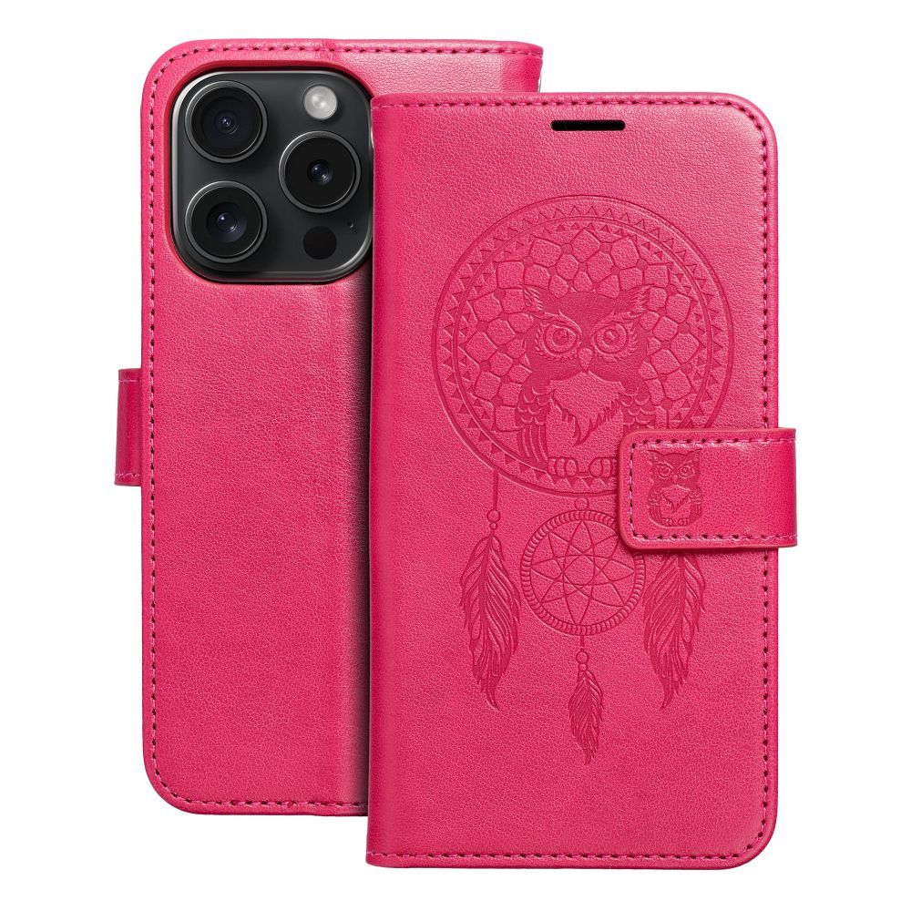 MEZZO Book ümbris jaoks IPHONE 15 Pro dreamcatcher magenta