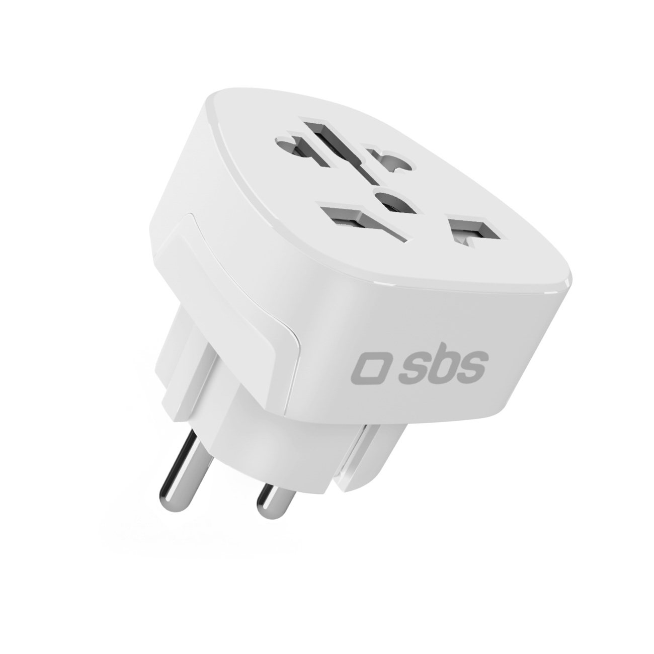 SBS Shucko/EU Travel Adapter - Universal - Valge