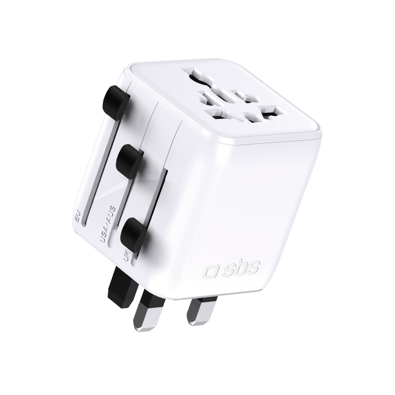 SBS TEADAPTUNI universal travel adapter - valge