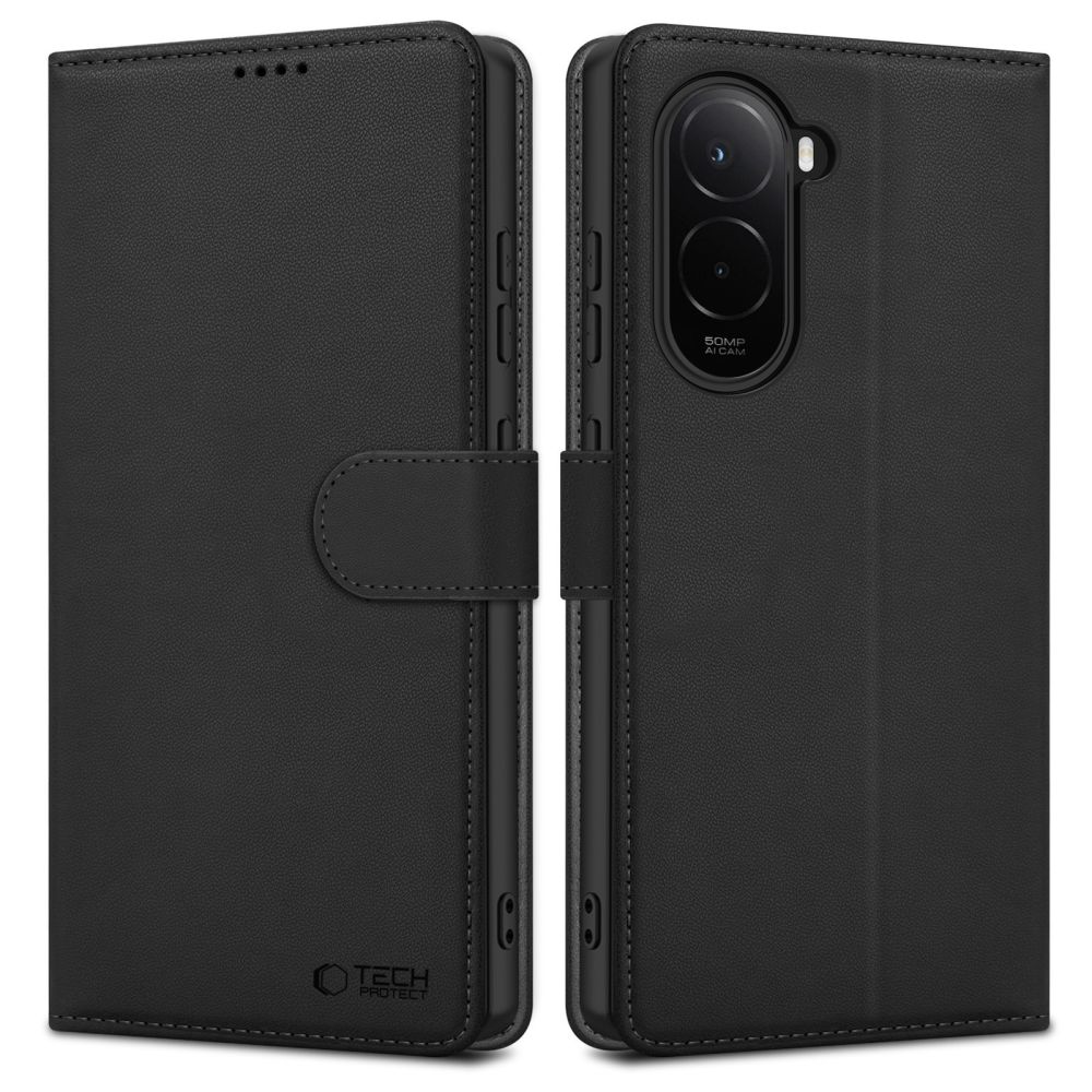 Tech-Protect Wallet Ümbris jaoks Xiaomi Poco M7 - Must