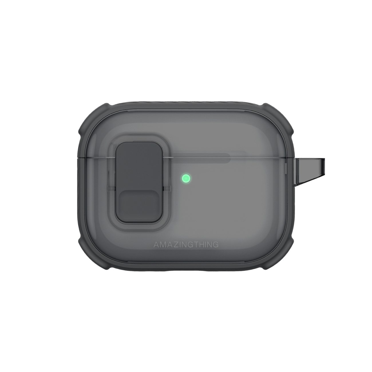 AmazingThing Titan Pro Mag ümbris läbipaistev AirPods Pro 3 jaoks - must