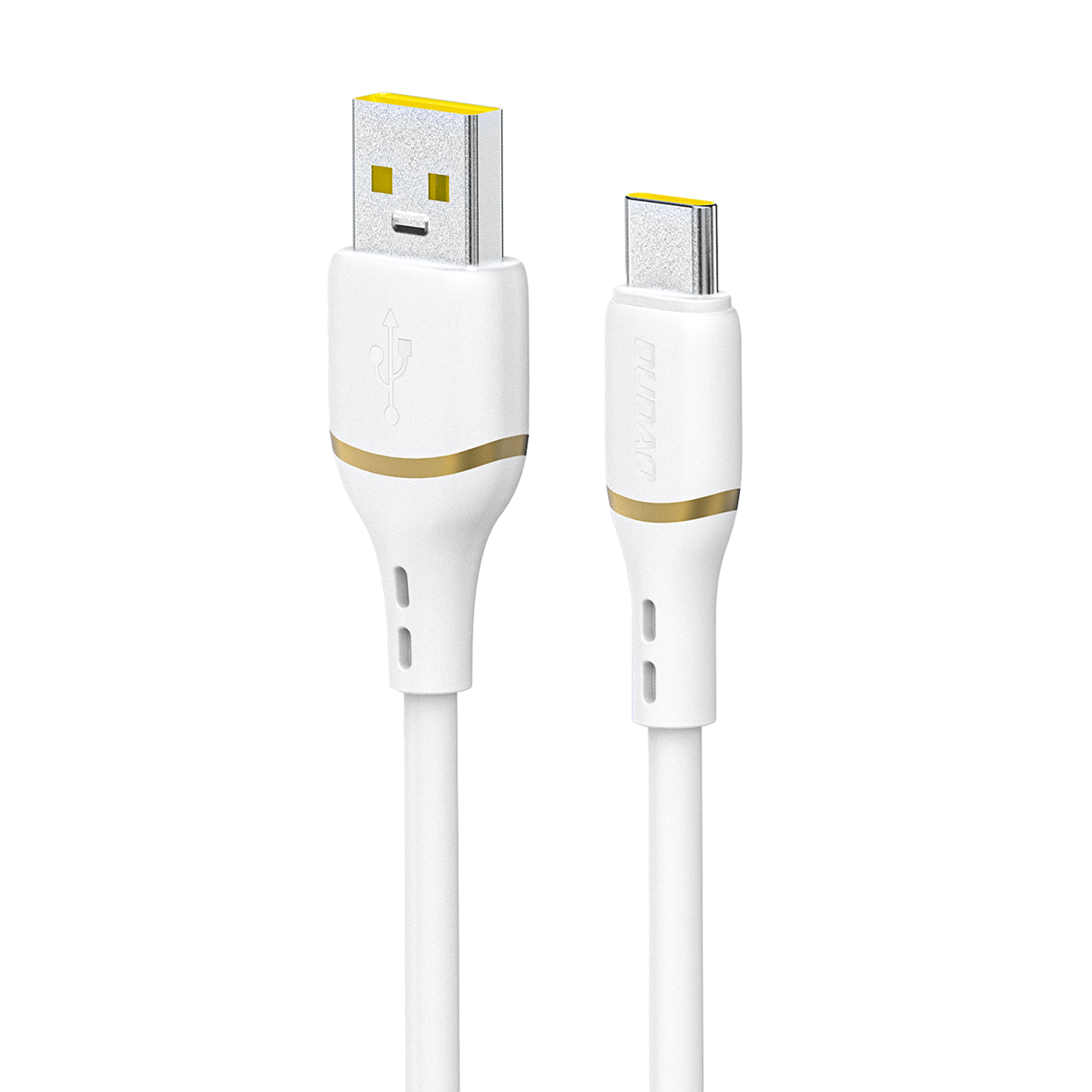 Dudao L25T USB-A - USB-C Силиконовый кабель 5A 1м - белый