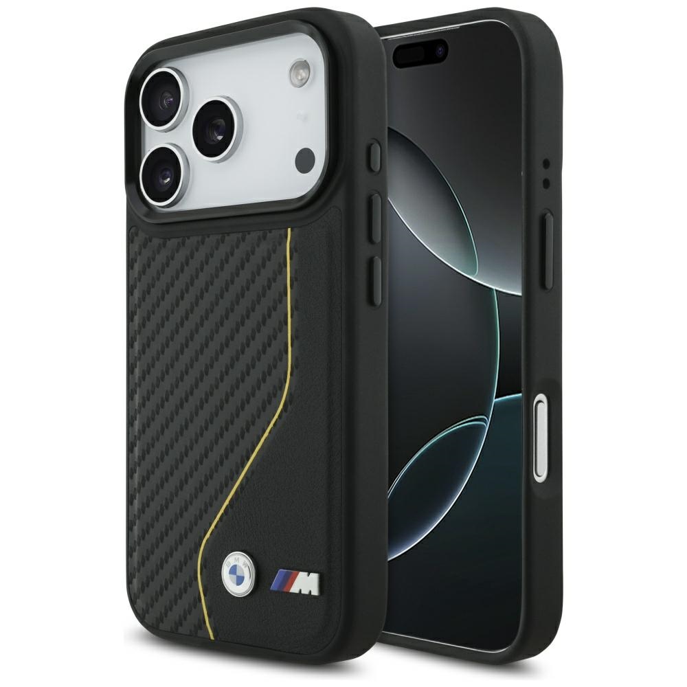 BMW M Carbon Line & Logo MagSafe Ümbris jaoks iPhone 17 Pro - Kollane