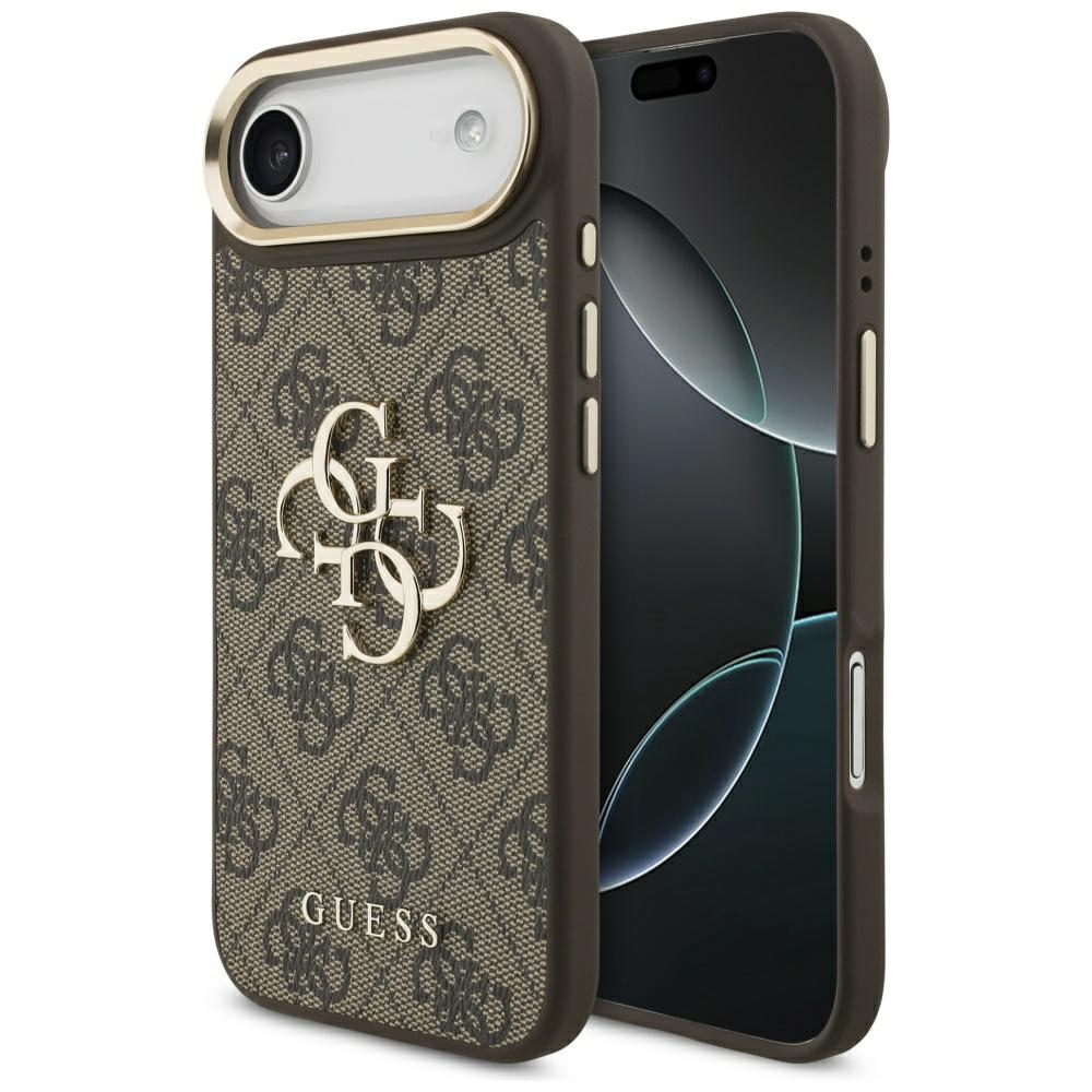 GUESS ümbris jaoks IPHONE 17 Air GUHCP17M4GMGCBR (PU W/ Big 4G Classic Logo) kuldne brown