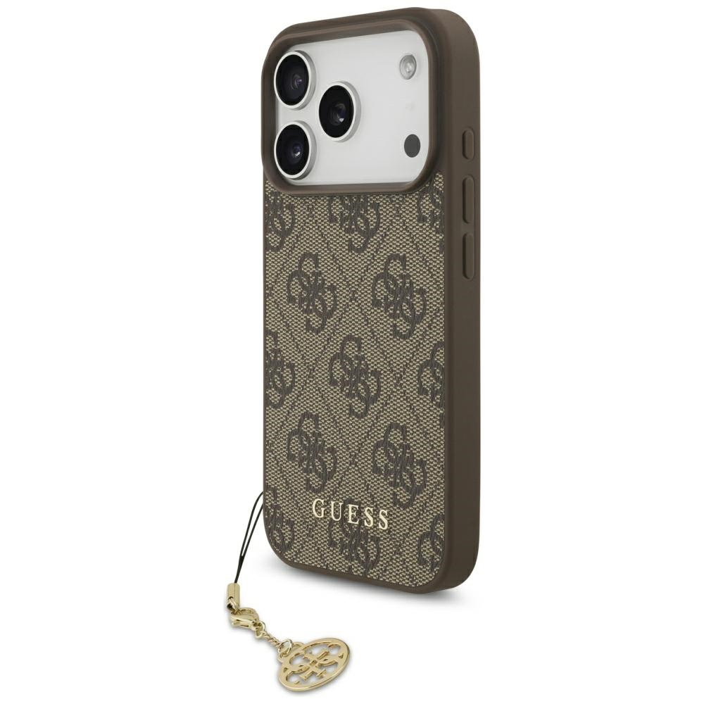 Guess 4G Charms Collection MagSafe ümbris jaoks iPhone 17 Pro - brown