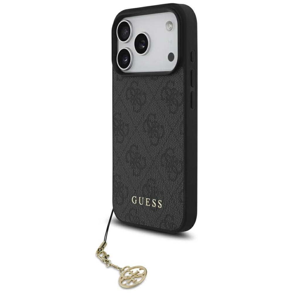 Guess 4G Charms Collection MagSafe ümbris jaoks iPhone 17 Pro - must