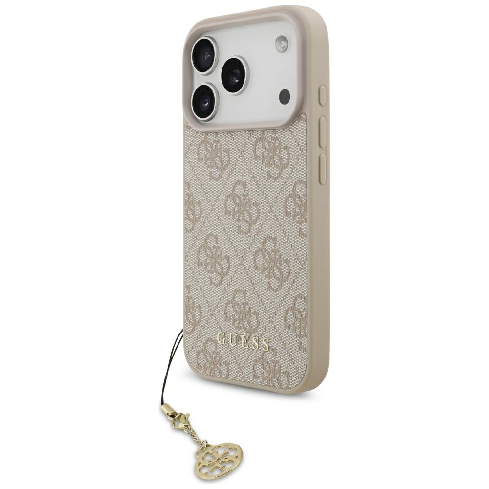 Guess 4G Charms Collection MagSafe Ümbris jaoks iPhone 17 Pro - Roosa
