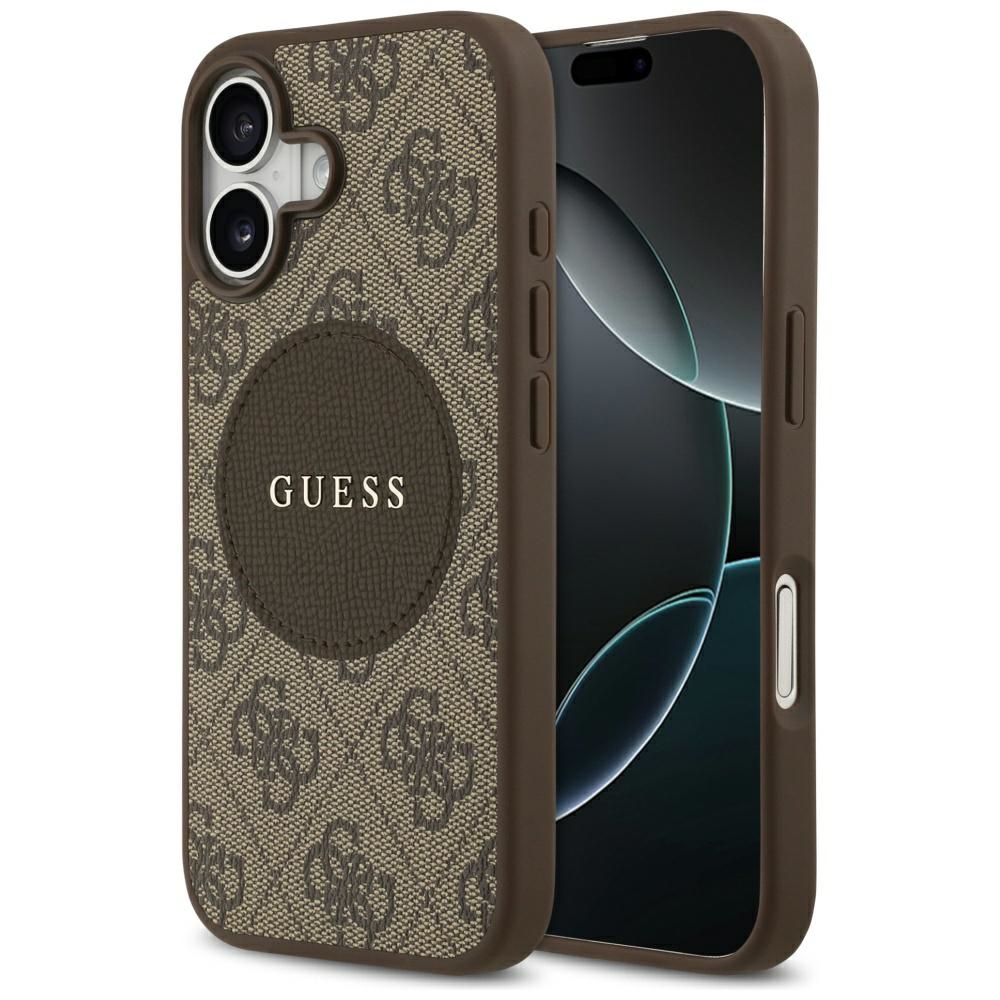 Guess 4G Circle Classic Logo MagSafe ümbris jaoks iPhone 17 - brown
