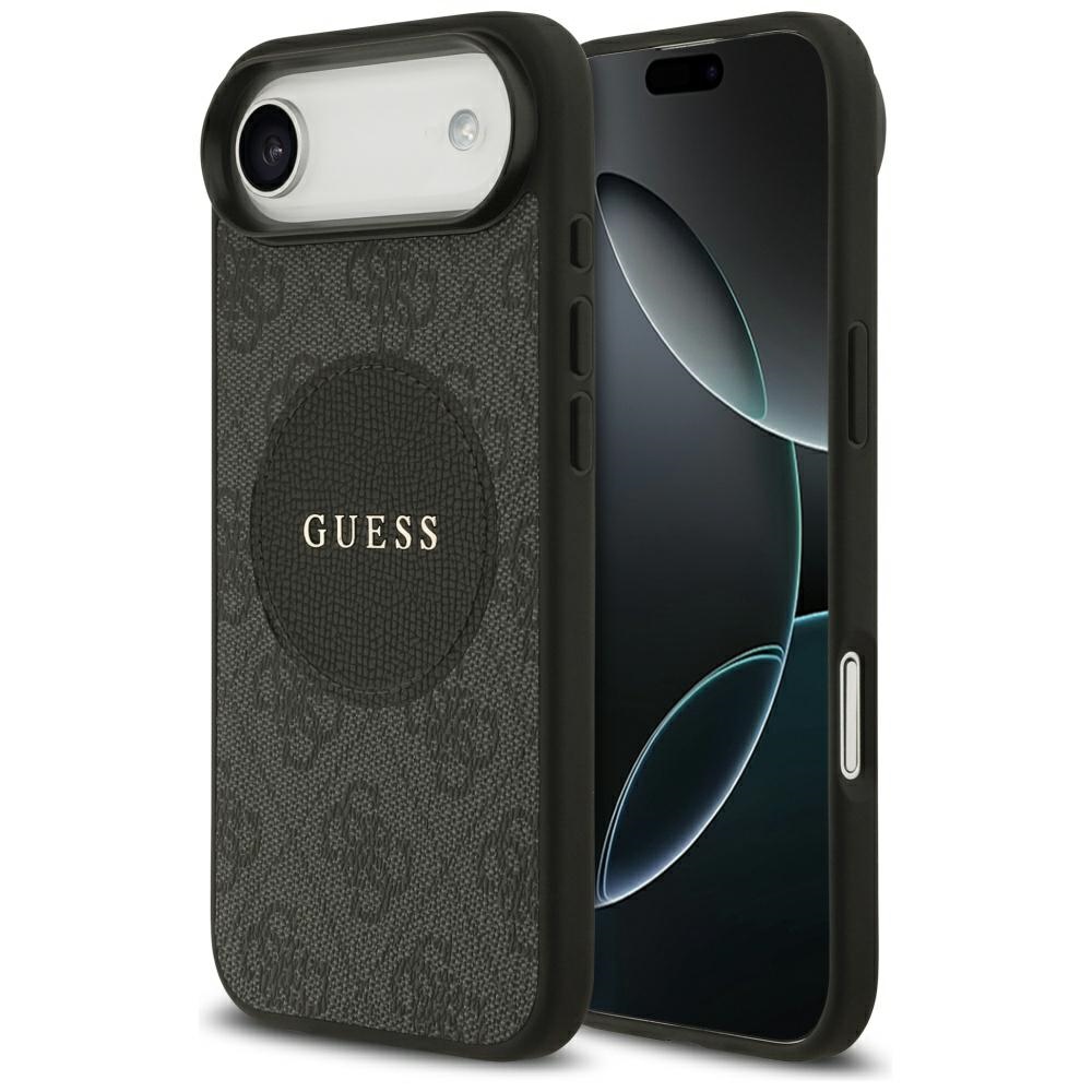 Guess 4G Circle Classic Logo MagSafe ümbris jaoks iPhone Air - must