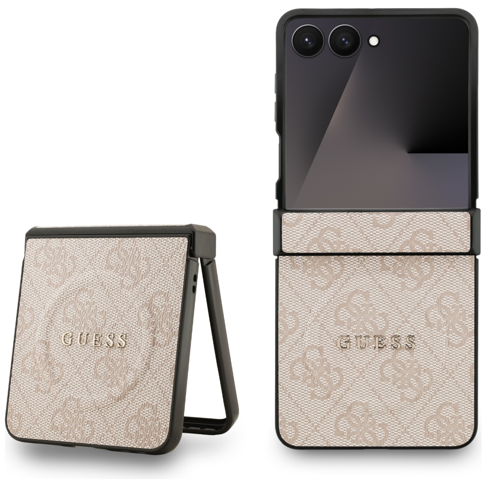 GUESS ümbris jaoks SAMSUNG Z Flip7 compatible with MagSafe GUHMZF7P4MSEGCP (Magnetic 4G PU W/ Classic) roosa