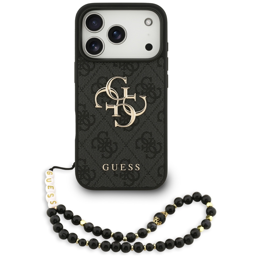 Guess 4G Strap 4G Classic Logo Ümbris jaoks iPhone 17 Pro - Must