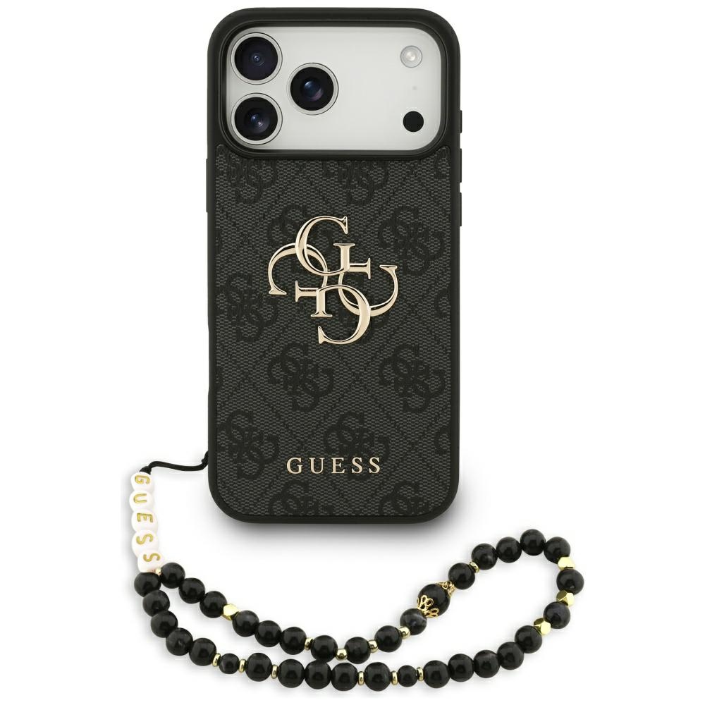 Guess 4G Strap 4G Classic Logo ümbris jaoks iPhone 17 Pro Max - must