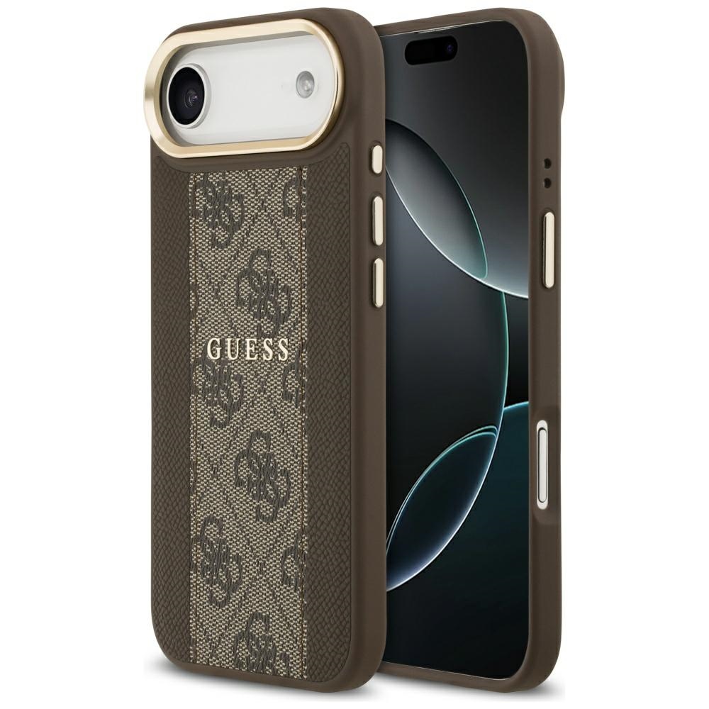 GUESS ümbris jaoks IPHONE 17 Air compatible with MagSafe GUHMP17MPG4SEMCW (PU W/ 4G Stripe) brown