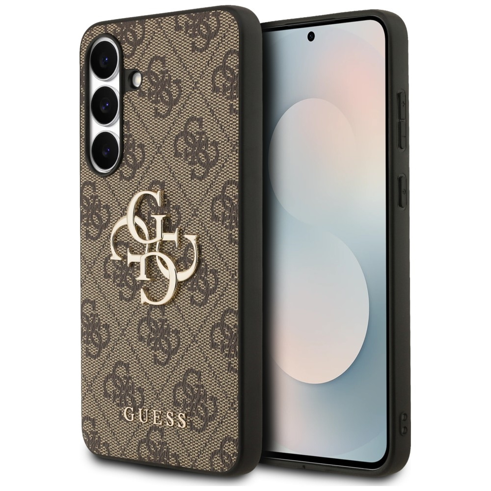 Guess Big 4G Classic Logo Ümbris jaoks Samsung Galaxy S25 FE - Brown
