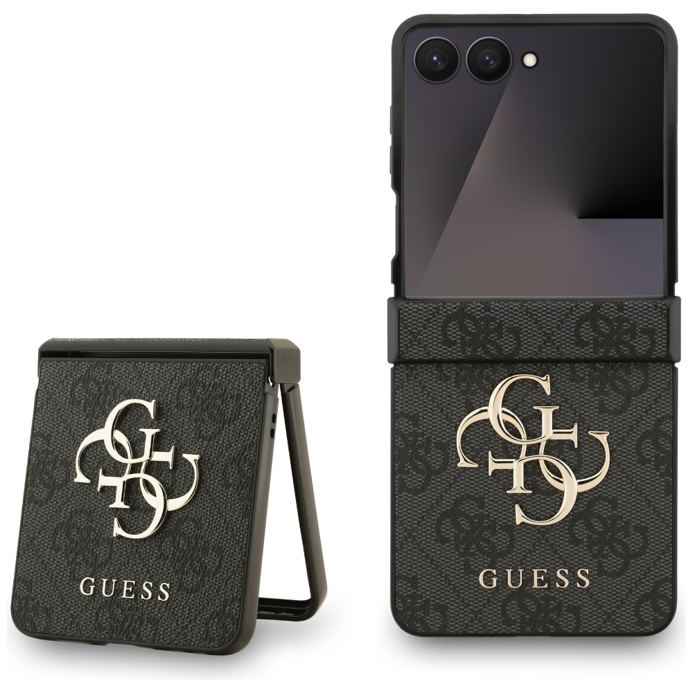 Guess Big 4G Logo Classic Logo Ümbris jaoks Samsung Galaxy Z Flip 7 - Must