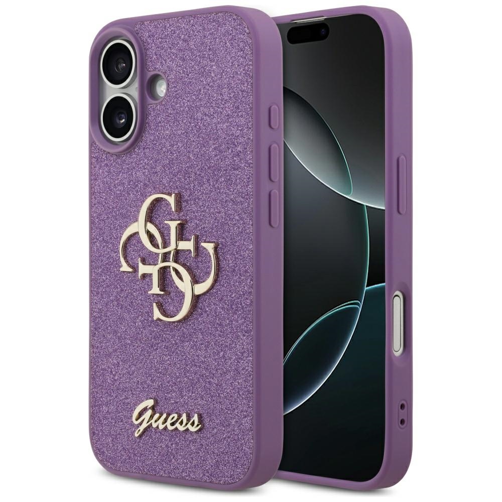 Guess Fixed Glitter Big 4G ümbris jaoks iPhone 17 - lilla