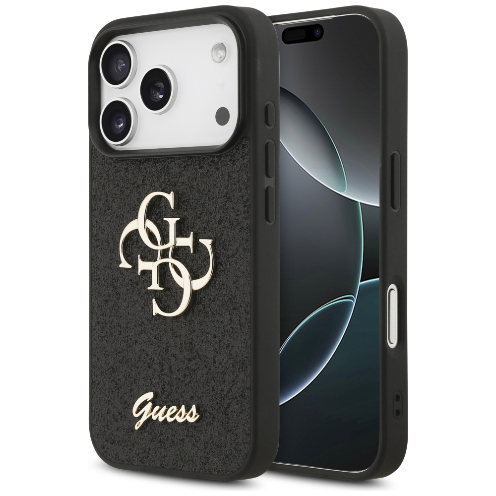 Guess Fixed Glitter Big 4G ümbris jaoks iPhone 17 Pro - must