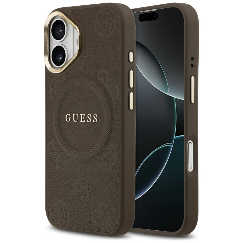 GUESS ümbris jaoks IPHONE 17 compatible with MagSafe GUHMP17SPSAMSECW (PU W/ Peony Hot Stamp) brown