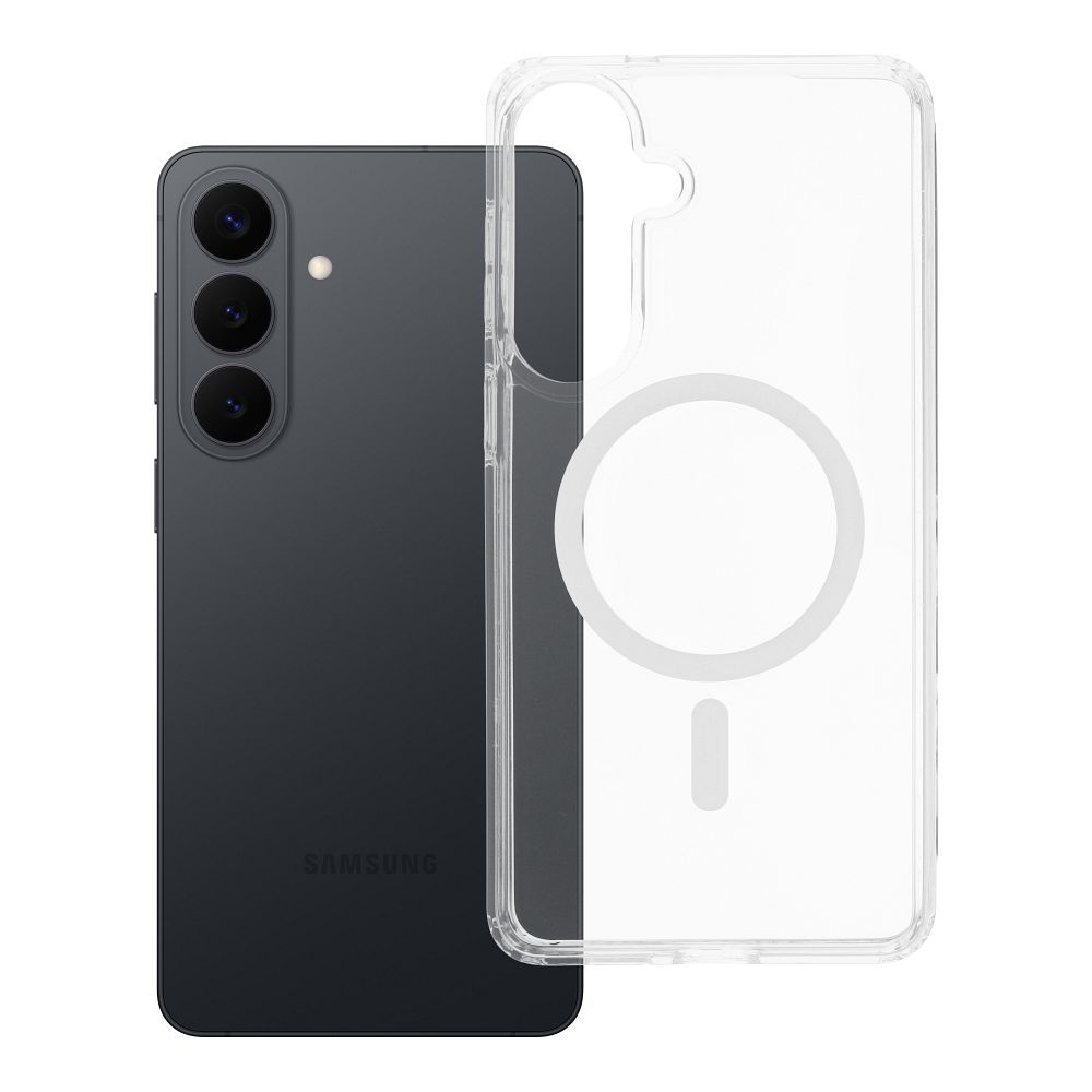 Clear Elite Mag Ümbris antiyellowing compatible with Camera Control button and MagSafe jaoks SAMSUNG S26 Edge läbipaistev