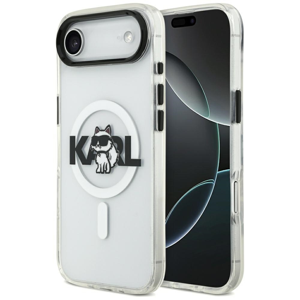 Karl Lagerfeld IML Choupette Sketch Logo MagSafe iPhone Air Ümbris - Clear