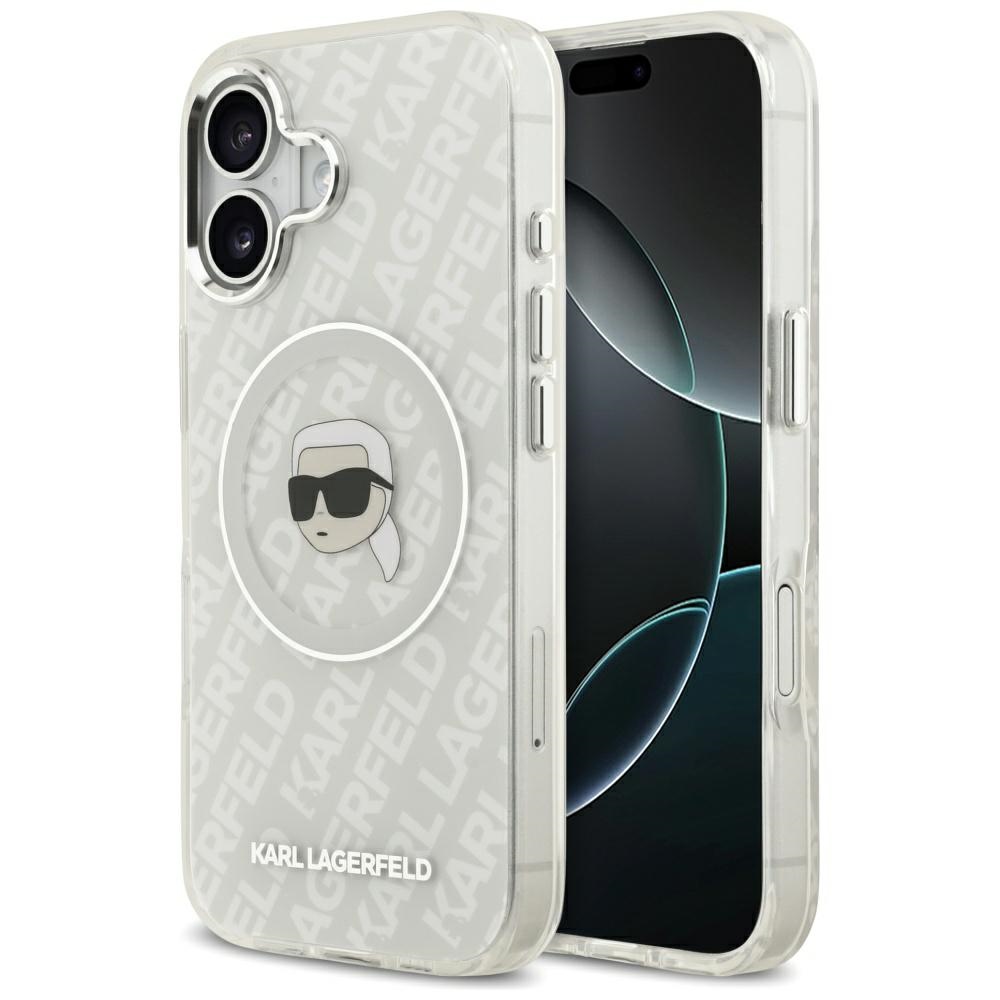 Karl Lagerfeld IML Karl Head Logo MagSafe iPhone 17 Ümbris - Hall