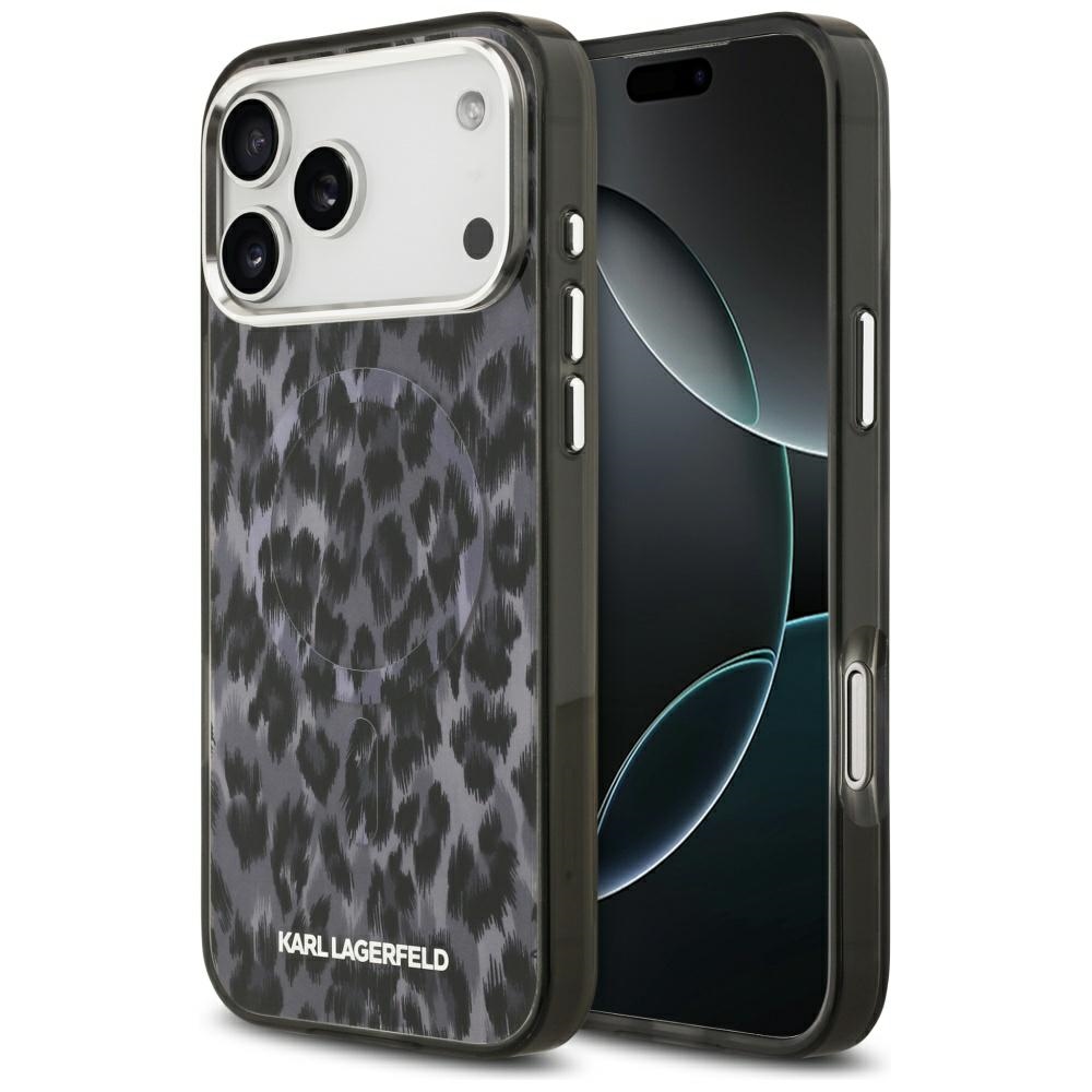Karl Lagerfeld IML Leopard Pattern MagSafe Ümbris jaoks iPhone 17 Pro Max - Must
