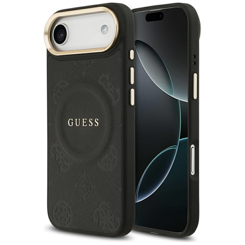 GUESS ümbris jaoks IPHONE 17 Air compatible with MagSafe GUHMP17MPSAMSECK (PU W/ Peony Hot Stamp) must