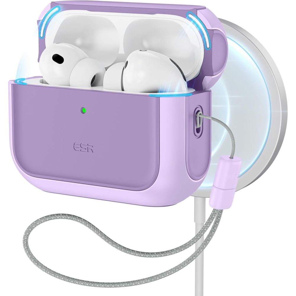 ESR Orbit Halolock MagSafe ümbris jaoks AirPods Pro - purple