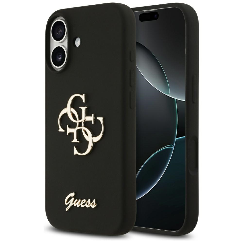 GUESS ümbris jaoks IPHONE 17 GUHCP17SSC4GSMK (Silicone W/ Big 4G Script) must