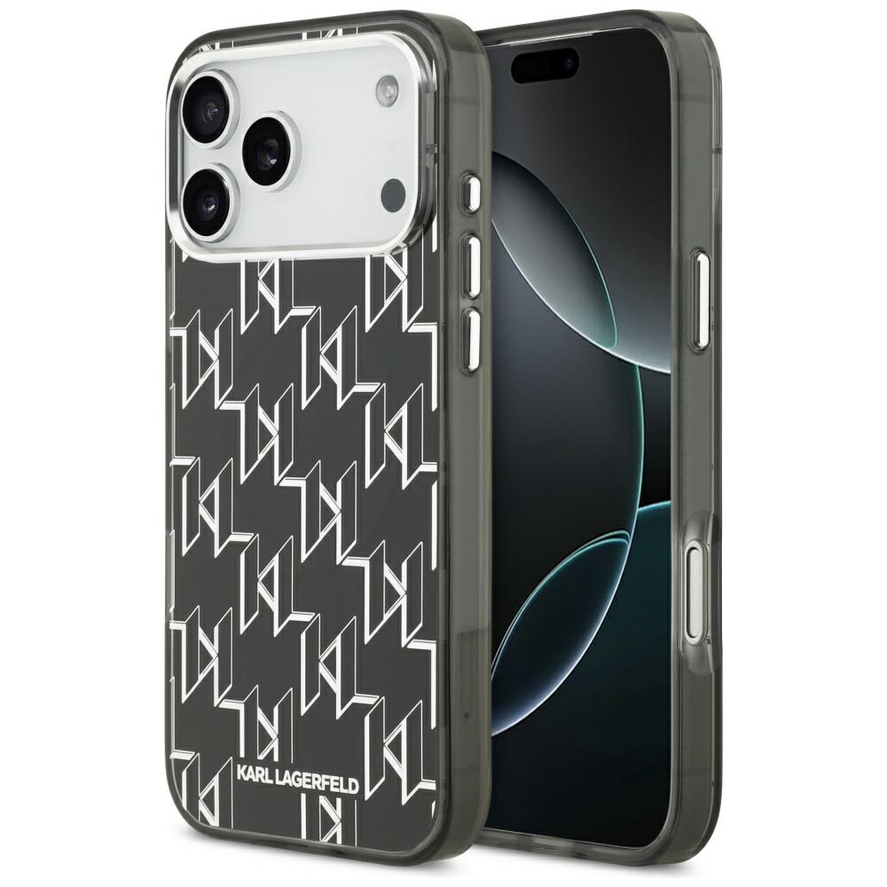 Karl Lagerfeld IML KL Monogram MagSafe Ümbris jaoks iPhone 17 Pro Max - Must