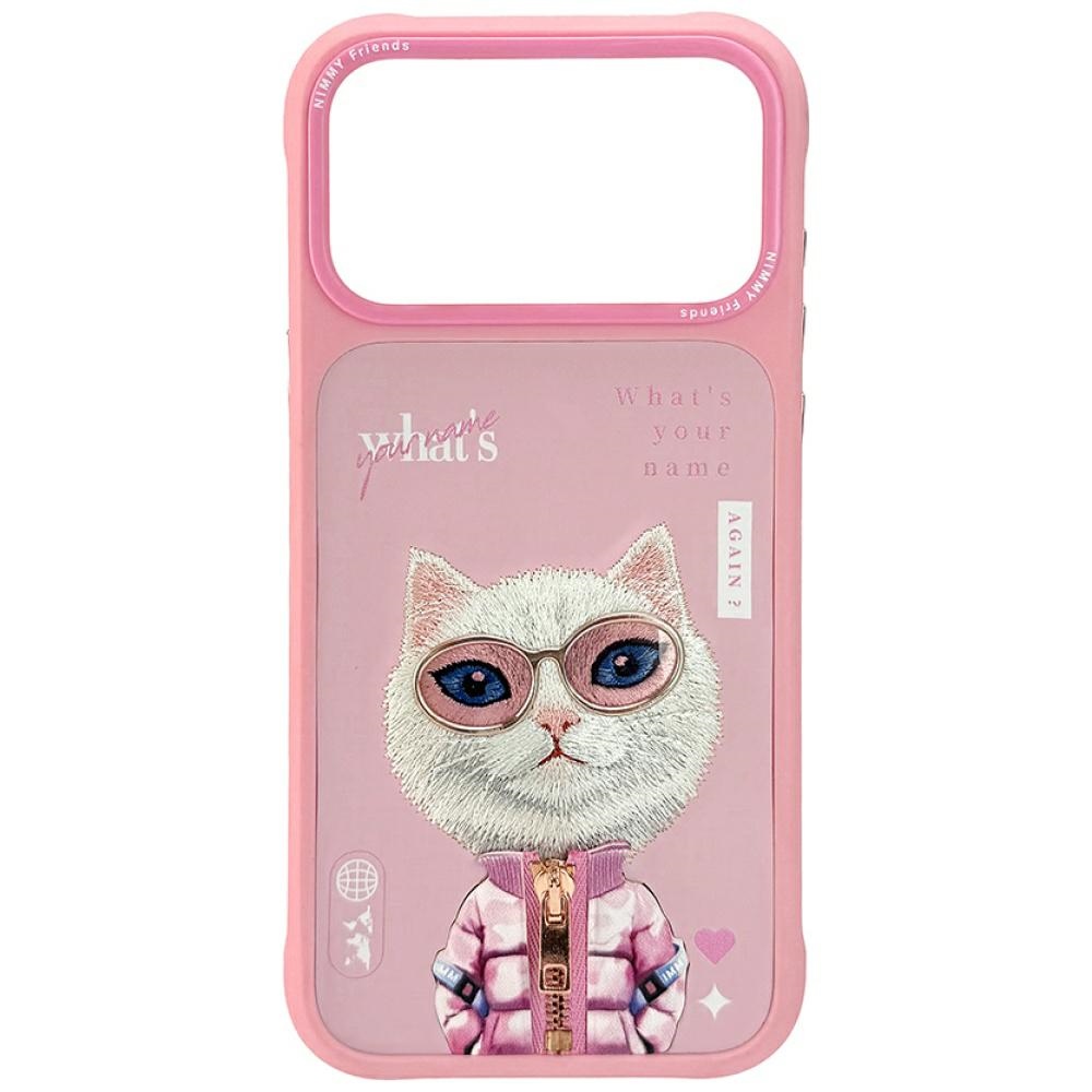 Nimmy Cool&Cute 2.0 Cat Ümbris jaoks iPhone 17 Pro - Roosa
