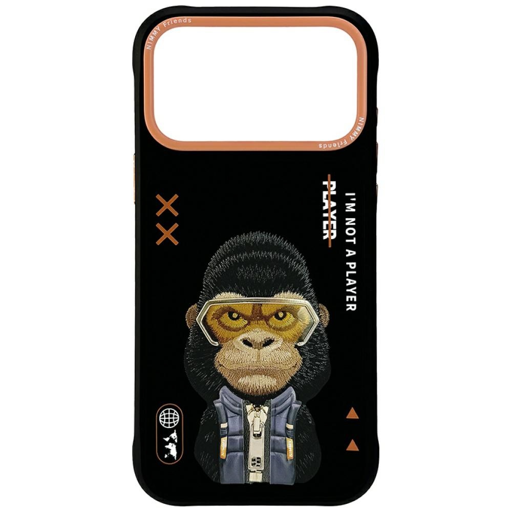 Nimmy Cool&Cute 2.0 Gorilla Ümbris jaoks iPhone 17 Pro - Must