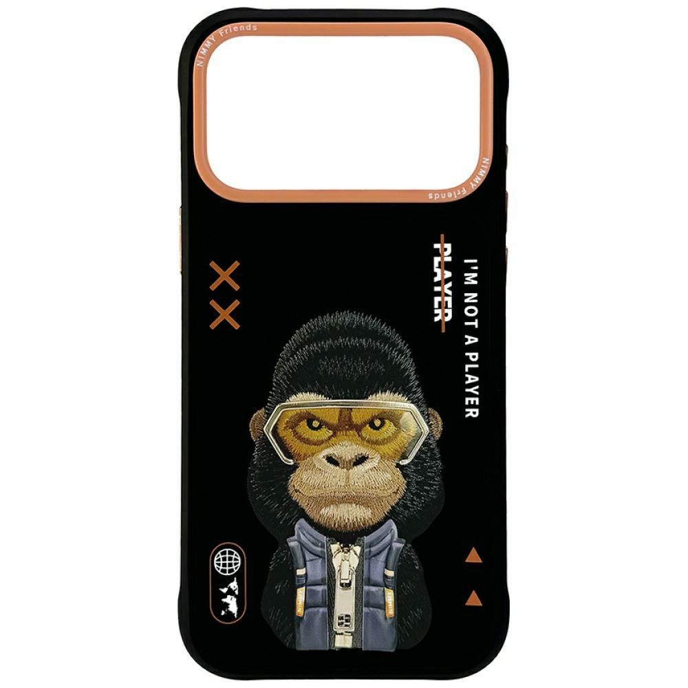 Nimmy Cool&Cute 2.0 Gorilla Ümbris jaoks iPhone 17 Pro Max - Must